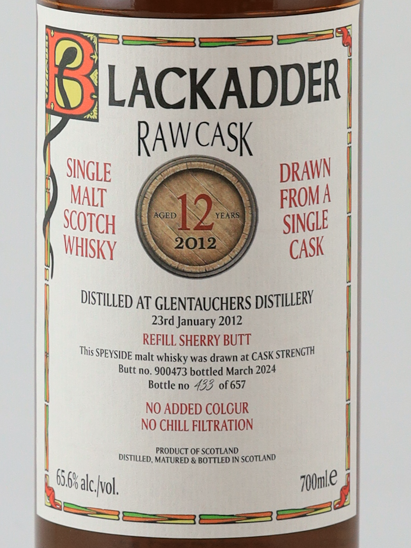 Black Adder Raw Cask Glenturret 12 Years 2012