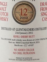 Load image into Gallery viewer, Black Adder Raw Cask Glenturret 12 Years 2012