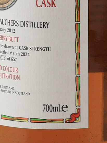 Black Adder Raw Cask Glenturret 12 Years 2012