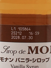 Load image into Gallery viewer, Monin Vanilla Syrup 700ml