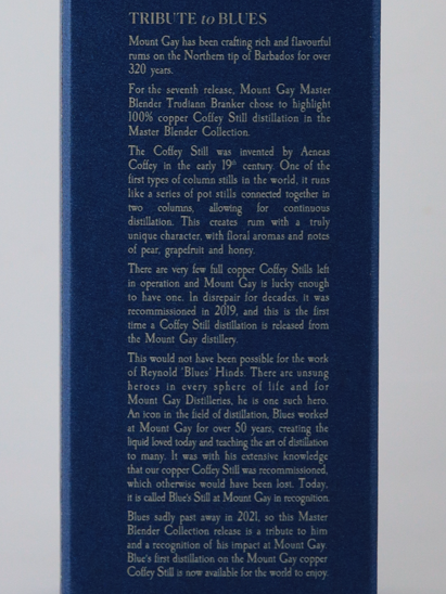 Mount Gay Master Blender Collection Coffey Still