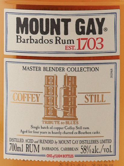 Mount Gay Master Blender Collection Coffey Still