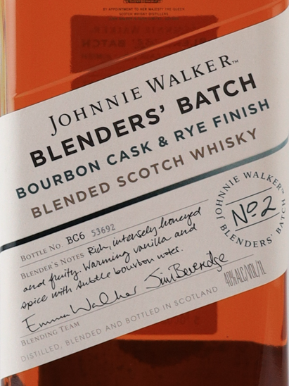 Johnnie Walker Blender's Batch Bourbon & Rye 1L