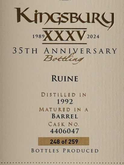 Kingsbury Ruine 31 Years 1992 35th Anniversary