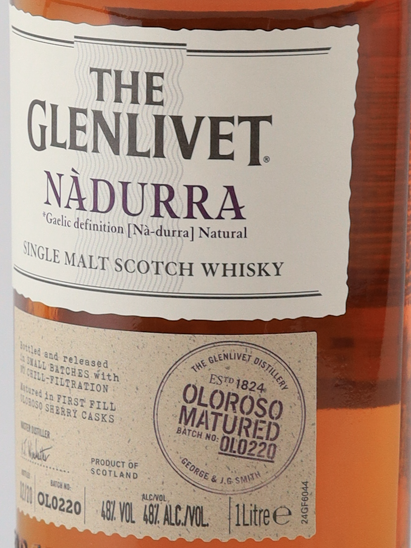 Glenlivet Nadura Oloroso 2020 Release 1L (No box)