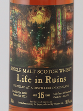 Load image into Gallery viewer, Life in Ruins Highland Single Malt 15 Years 2008
