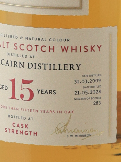AD Rattray Fettercairn 15 Years 2009