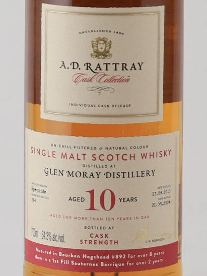 AD Rattray Glen Moray 10 Years 2013