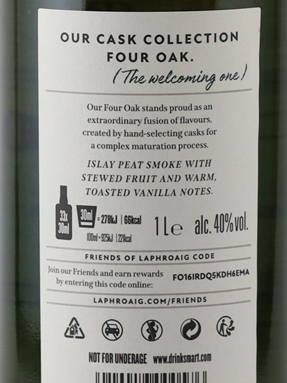 Laphroaig Four Oak 1L New Label