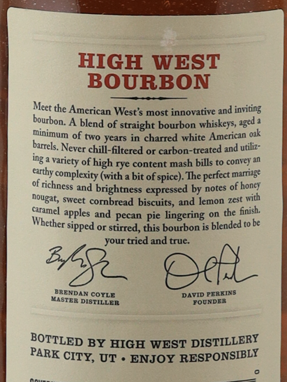 High West Bourbon 750ml