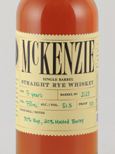 Load image into Gallery viewer, Finger Lakes Mackenzie Single Barrel Rye