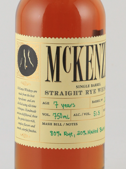 Finger Lakes Mackenzie Single Barrel Rye
