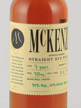 Load image into Gallery viewer, Finger Lakes Mackenzie Single Barrel Rye
