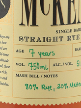 Load image into Gallery viewer, Finger Lakes Mackenzie Single Barrel Rye