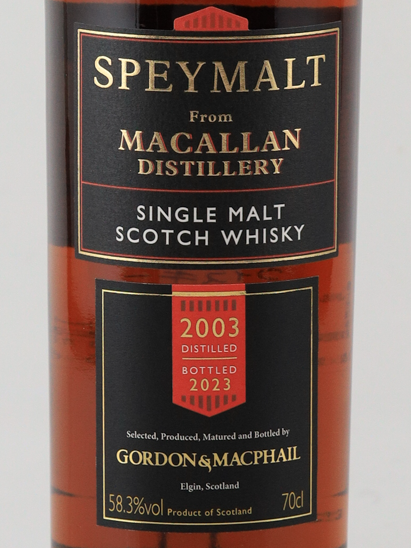 Speymalt from The Macallan 2003/2023 for JIS
