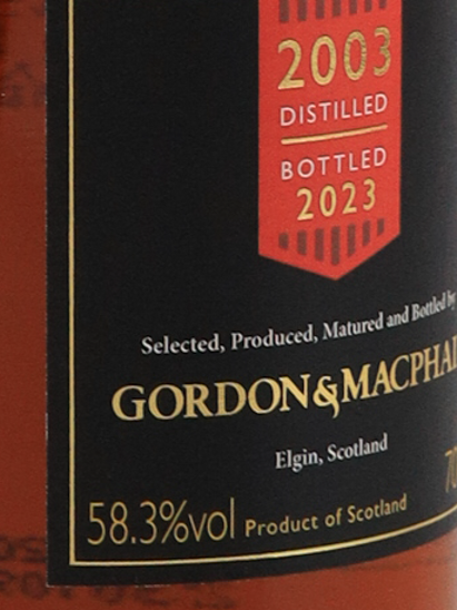 Speymalt from The Macallan 2003/2023 for JIS