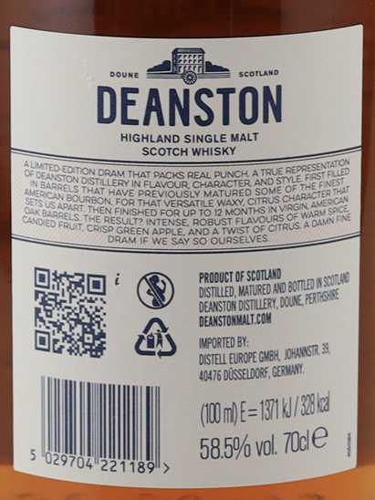 Deanston Virgin Oak Cask Strength