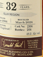 Load image into Gallery viewer, The Maltman Bruichladdich 32 Years 1991
