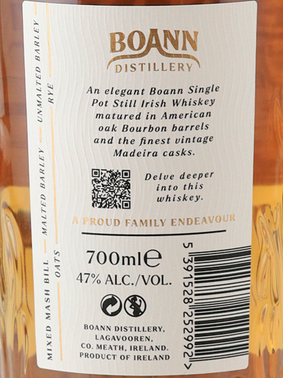 Boann Single Pot Still Madeira Cask