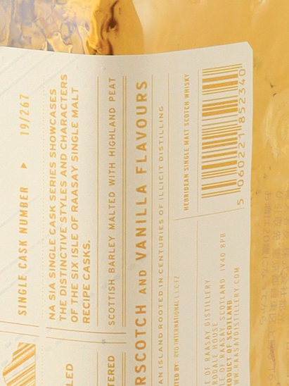 Isle of Raasay Na h-Air 5 Years Rye Whiskey Cask Unpeated