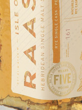 Load image into Gallery viewer, Isle of Raasay Na h-Air 5 Years Rye Whiskey Cask Peated