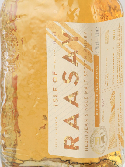 Isle of Raasay Na h-Air 5 Years Rye Whiskey Cask Peated