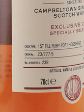 Load image into Gallery viewer, Glen Scotia 7 Years 2016 1st Fill Ruby Port Cask Y's Cask