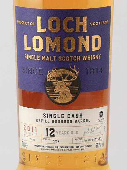Loch Lomond 12 Years 2011 Refill Bourbon Barrel Y's Cask