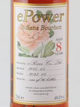 Load image into Gallery viewer, ePower Indiana Bourbon 8 Years 2015