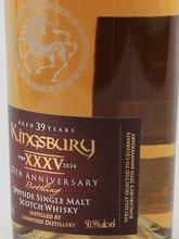 Load image into Gallery viewer, Kingsbury Linkwood 39 Years 1984 35th Anniversary 50.5%