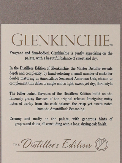 Glenkinchie Distillers Edition