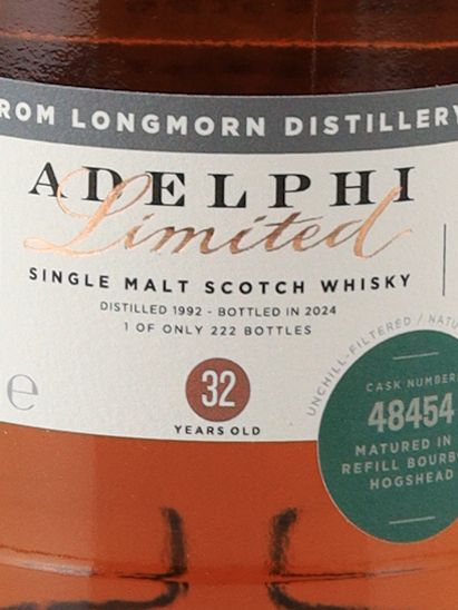 Adelphi Longmorn 32 Years 1992