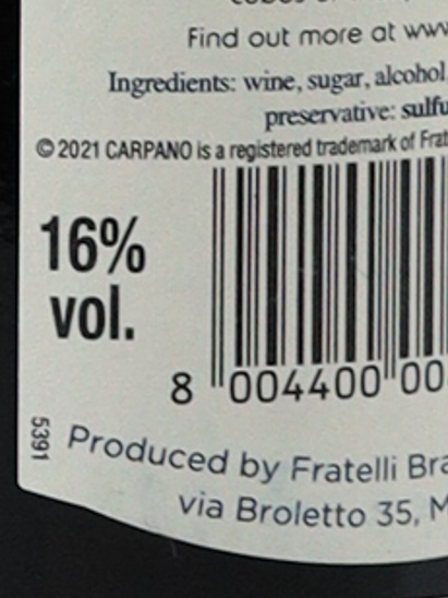 Carupano Classico 750ml