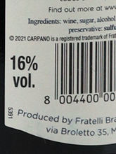 Load image into Gallery viewer, Carupano Classico 750ml