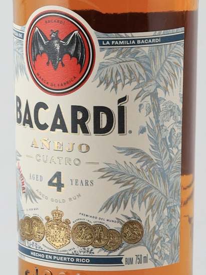 Bacardi 4 Years Anejo Cuatro 750ml