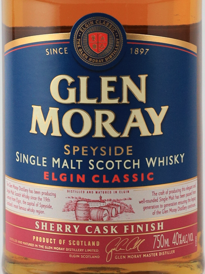 Glen Moray Sherry Cask Finish 750ml Old Label