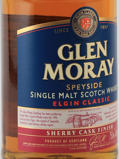Glen Moray Sherry Cask Finish 750ml Old Label