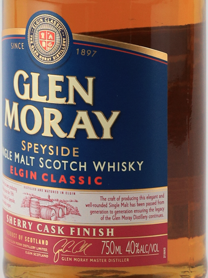 Glen Moray Sherry Cask Finish 750ml Old Label