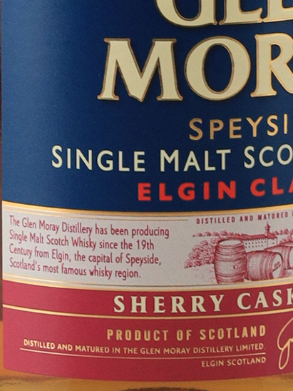 Glen Moray Sherry Cask Finish 750ml Old Label