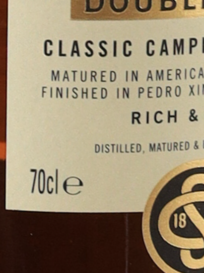 Glen Scotia Double Cask Old Label