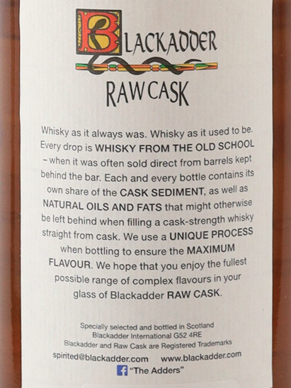 Black Adder Raw Cask Strathmill 11 Years 2013