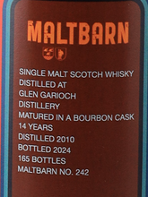 Load image into Gallery viewer, Maltbarn Glen Garioch 14 Years 2010