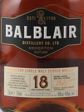 Load image into Gallery viewer, Balblair 18 Years