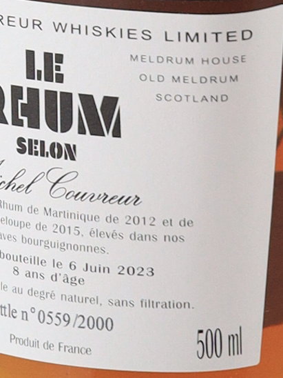 Michel Couvreur Le Rum Slon MC 2023 Edition