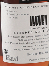 Load image into Gallery viewer, Michel Couvreur Hyphen Double Origin Blended Whiskey