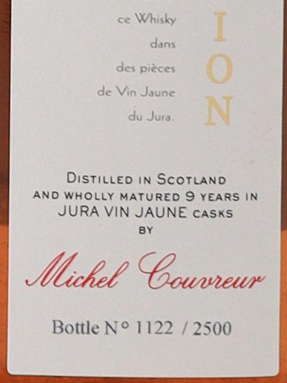 Michel Couvreur Whisky Van Jone 2024 Edition