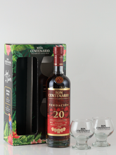 Load image into Gallery viewer, Ron Centenario 20 Years Fundacion Glass Pack