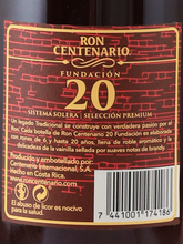 Load image into Gallery viewer, Ron Centenario 20 Years Fundacion Glass Pack