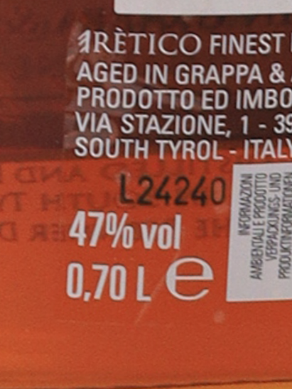 Eretico Whisky Amarone Cask 7 Years