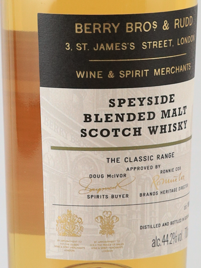BB&R Classic Speyside 44.2% old label (2) [Parallel Import]